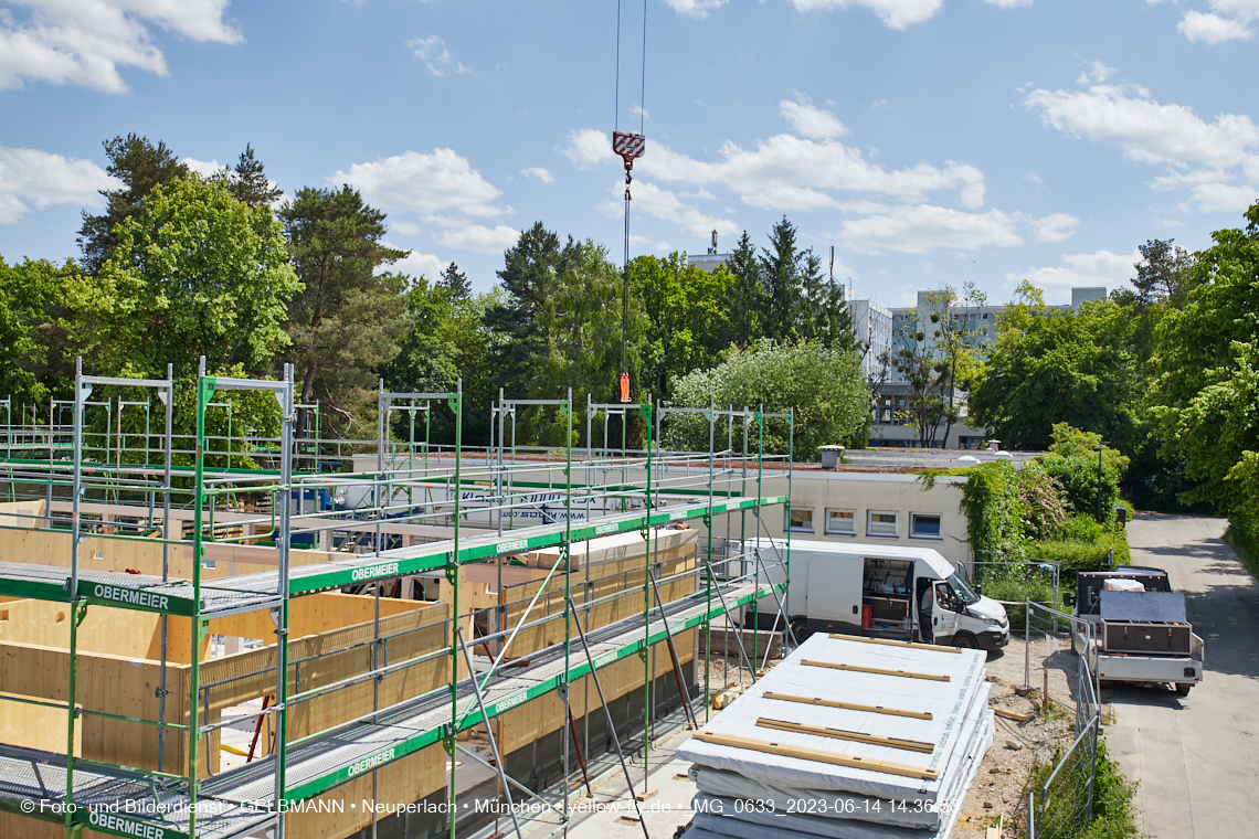 15.06.2023 - Neubau des Kindergartens und Hort für Kinder in der Quiddestraße in Neuperlach
